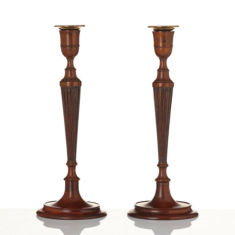 Ljusstakar, ett par, England, 1800-talets första hälft, Regency.