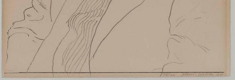 DAVID HOCKNEY, litografi, sign. och dat. -76. Numr. 78/96.