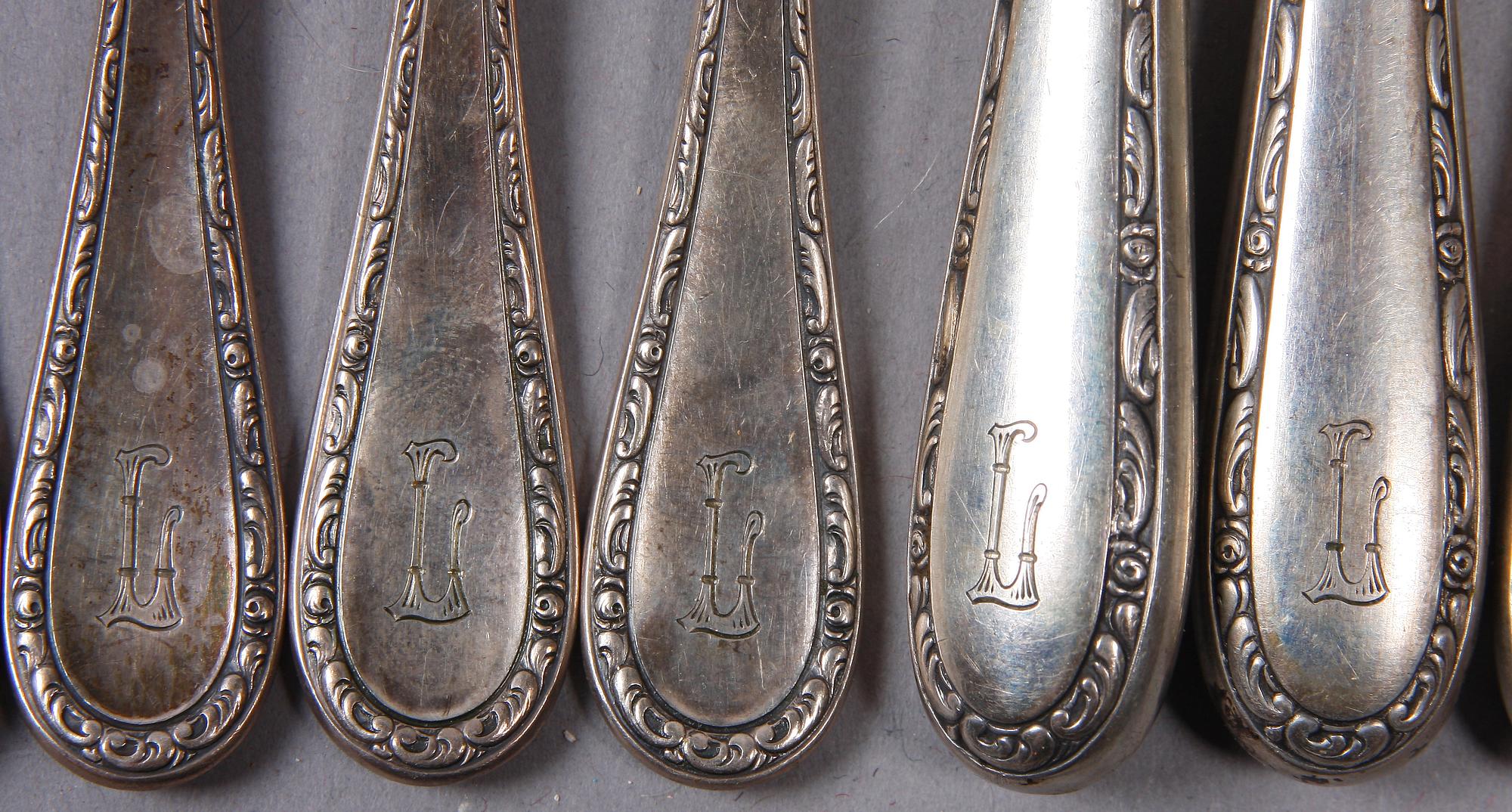 SMÖRGÅSBESTICK, 23 delar, silver, Fried. Ander & Eisner, Tyskland.
