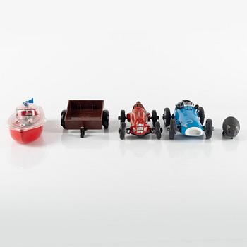 Schuco, 5 pieces, including "Studio", "Grand Prix Racer", "Mikifex", Germany, mid-20th century.