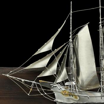 HALVBÅTSMODELL, Urban Ström, 1994.