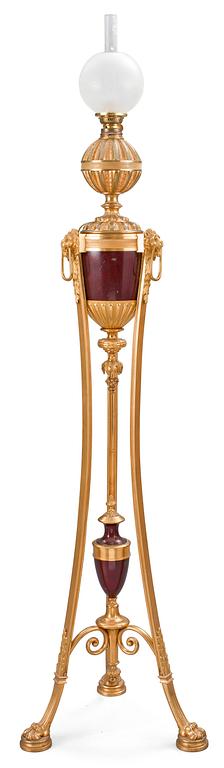 An Empire-style late 19th century standard lamp.