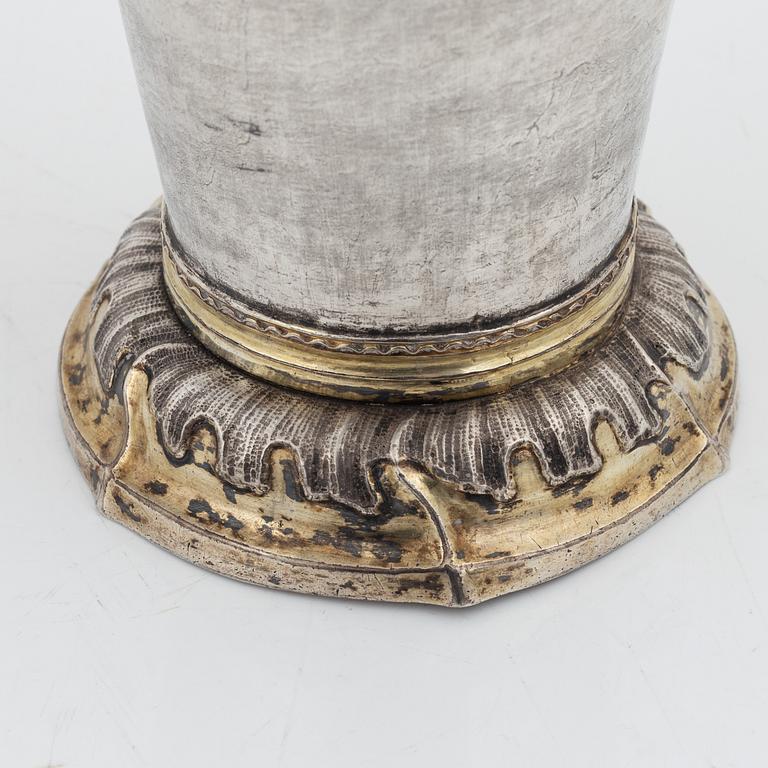 Carl Klingwall, bägare, silver, Västerås 1783.