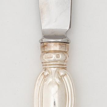 An 86-piece Swedish  silver cutlery, model 'Olga', marks of GAB, Eskilstuna, including 1974.