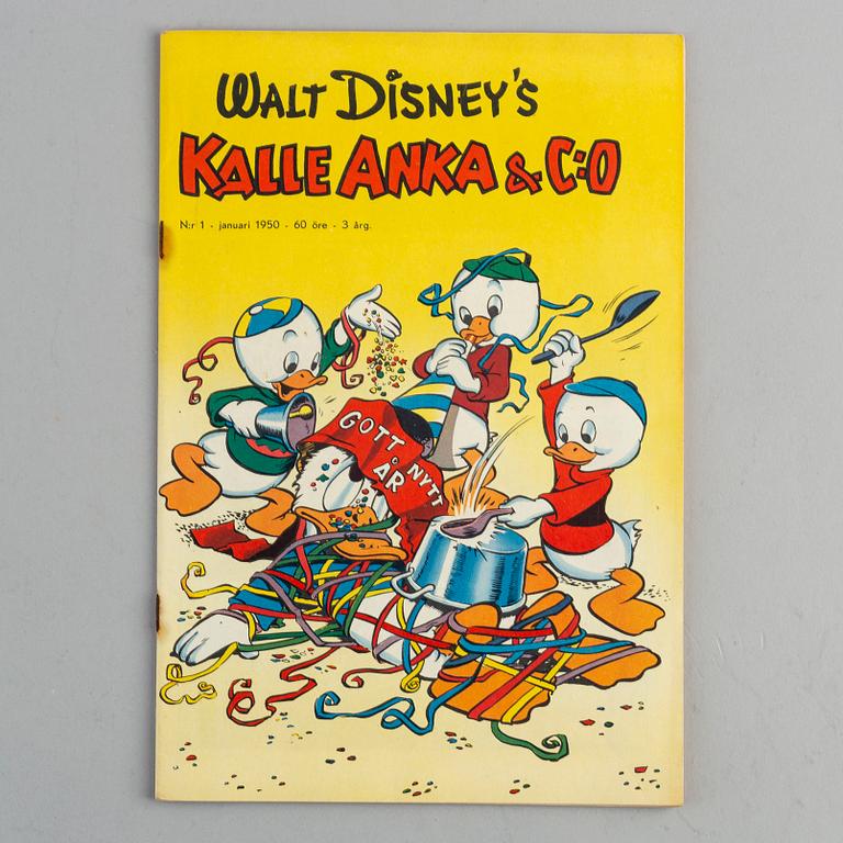 SERIETIDNING, Kalle Anka nr 1 1950.