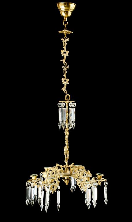 TAKLAMPA, oskariansk, sekelskiftet 1900. H ca 55.