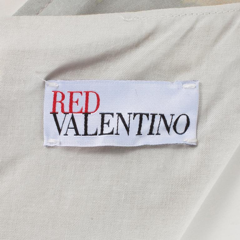 RED VALENTINO, a "Tropical Landscape Organza" cotton dress.