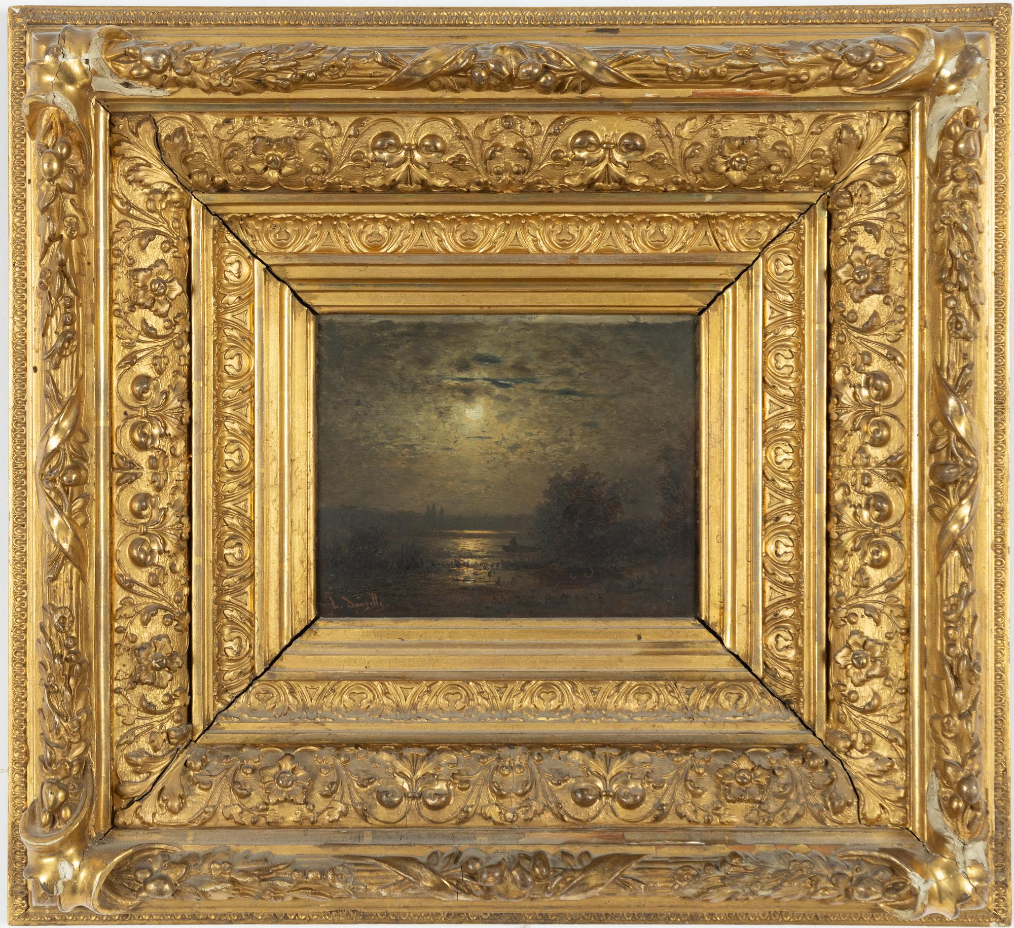 Louis Douzette, Moonlight landscape.