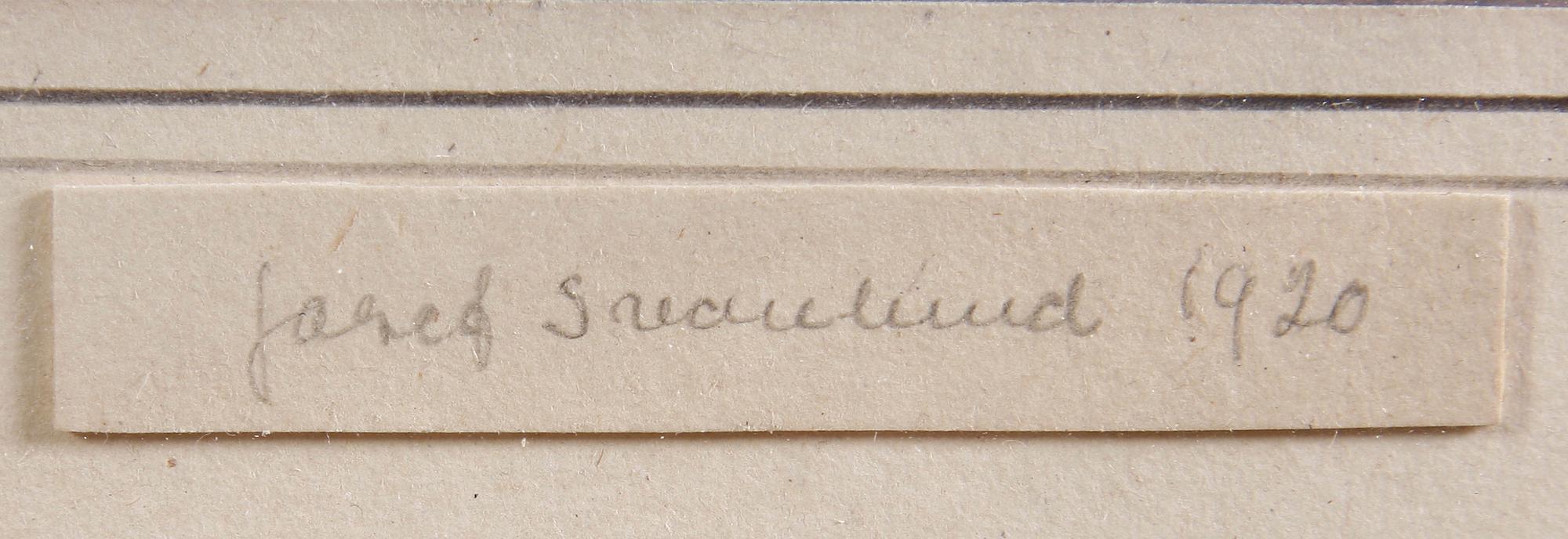 SVANLUND, JOSEF, blandteknik, 2 st, tillskrivna.