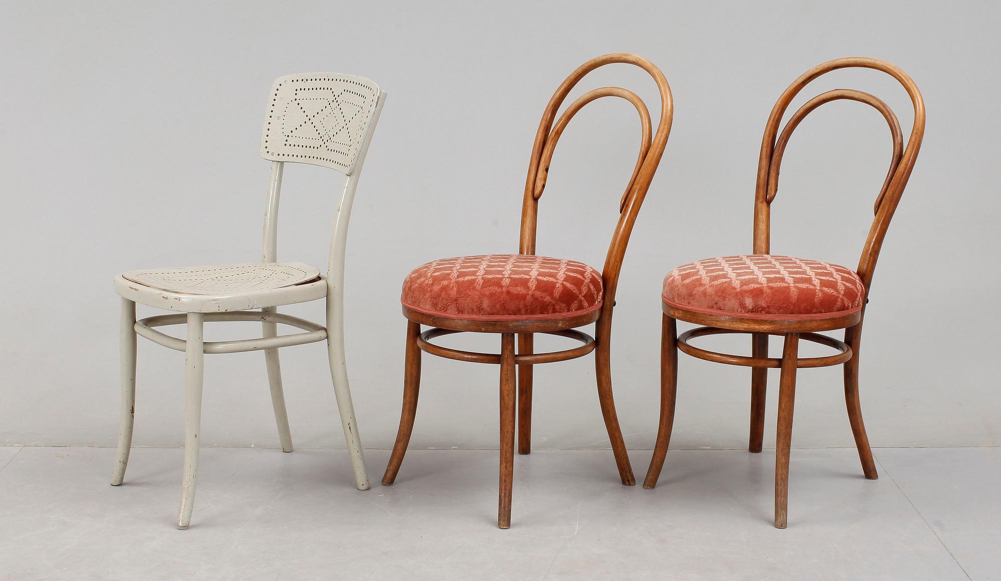 STOLAR, 3 st, Thonet, 1900-talets början.