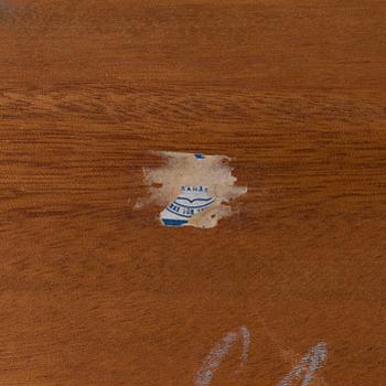 1960s Yngve Ekström coffee table veneered with teak and oak.