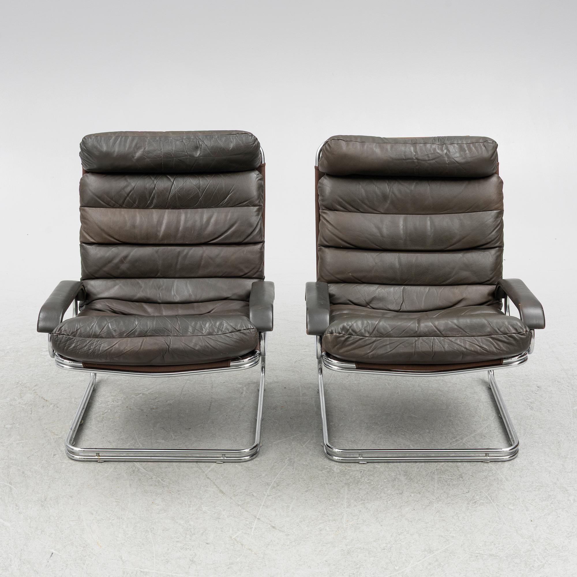 A pair of easy chairs, Thams Kvalitet, 1970s/80s.