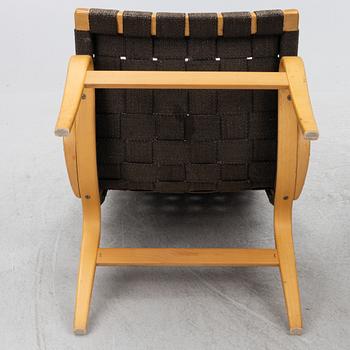 Bruno Mathsson, a pair of 'Eva' armchairs, Firma Karl Mathsson, Värnamo, 1960-61.