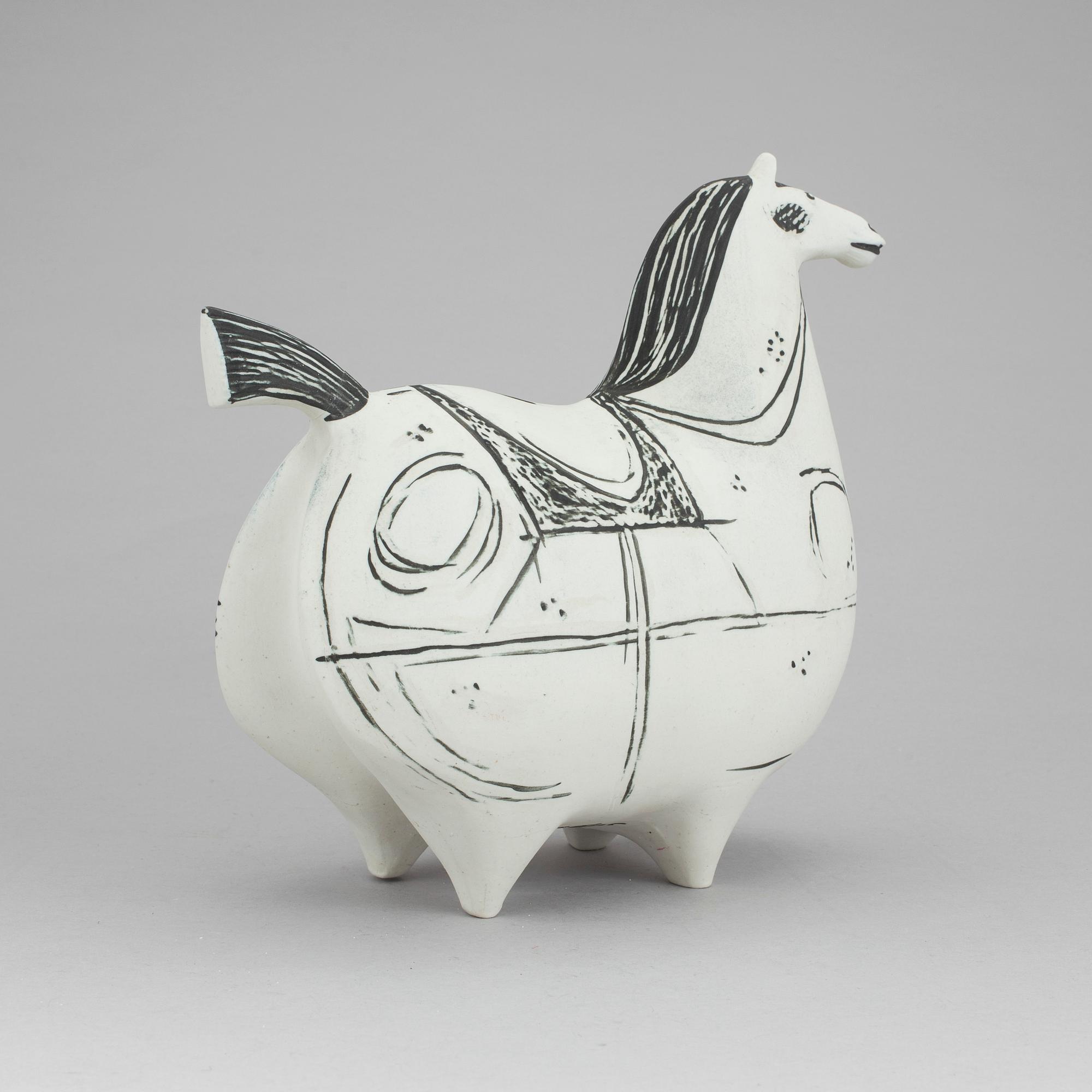 STIG LINDBERG, skulptur, stengods, Gustavsberg studio, i produktion 1952-1972.