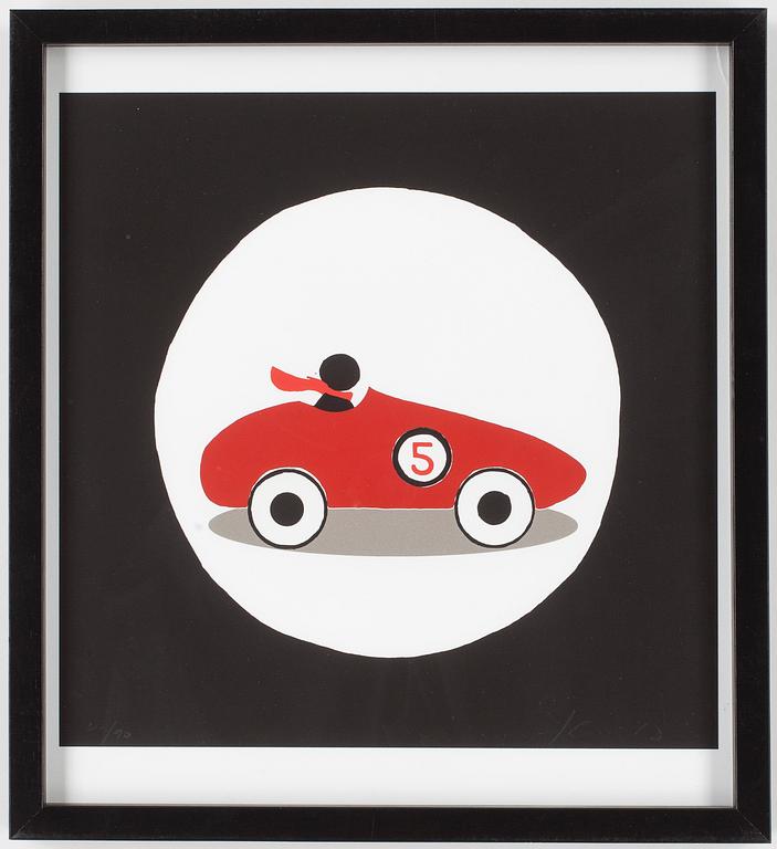 KARIN DAHLIN, färglitografi, signerad och numrerad 49/90.