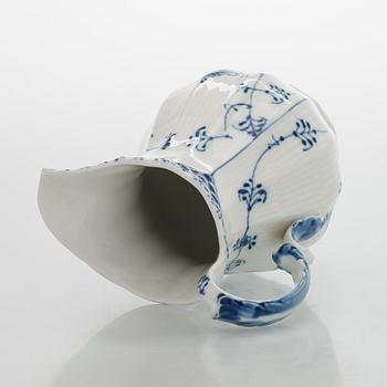 A 'Blue Fluted Half Lace' / 'Musselmalet' pitcher, Royal Copenhagen, model 646, 1965.
