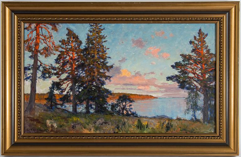 Gottfrid Kallstenius, olja på duk, signerad.