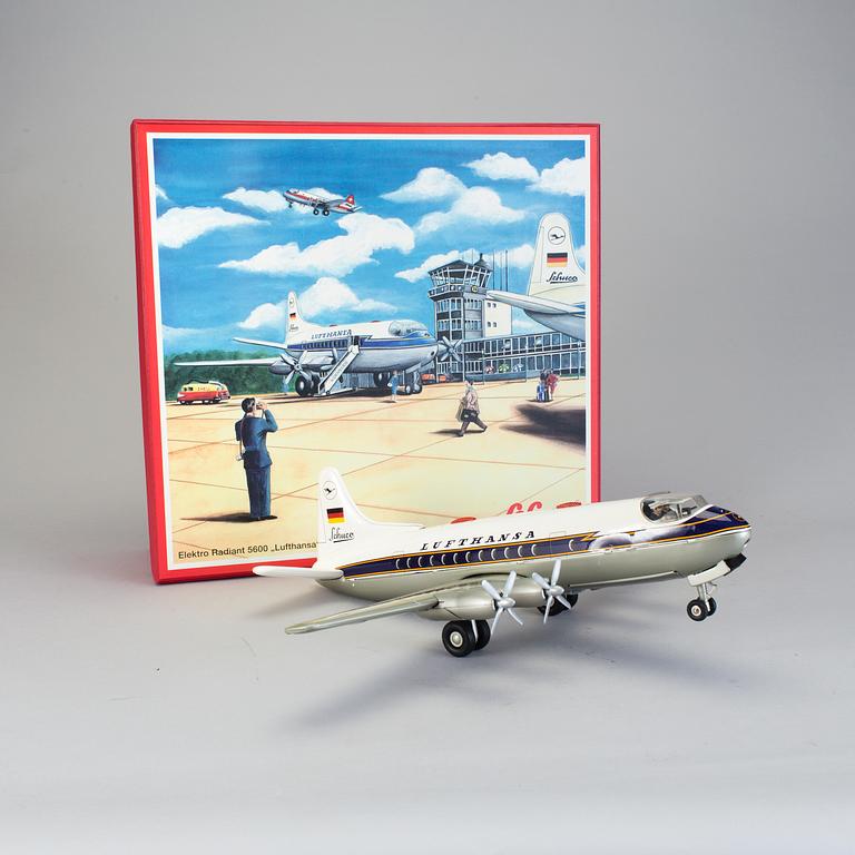 A Schuco airplane "Elektro Radian 5600 Lufthansa" Germany 2005.