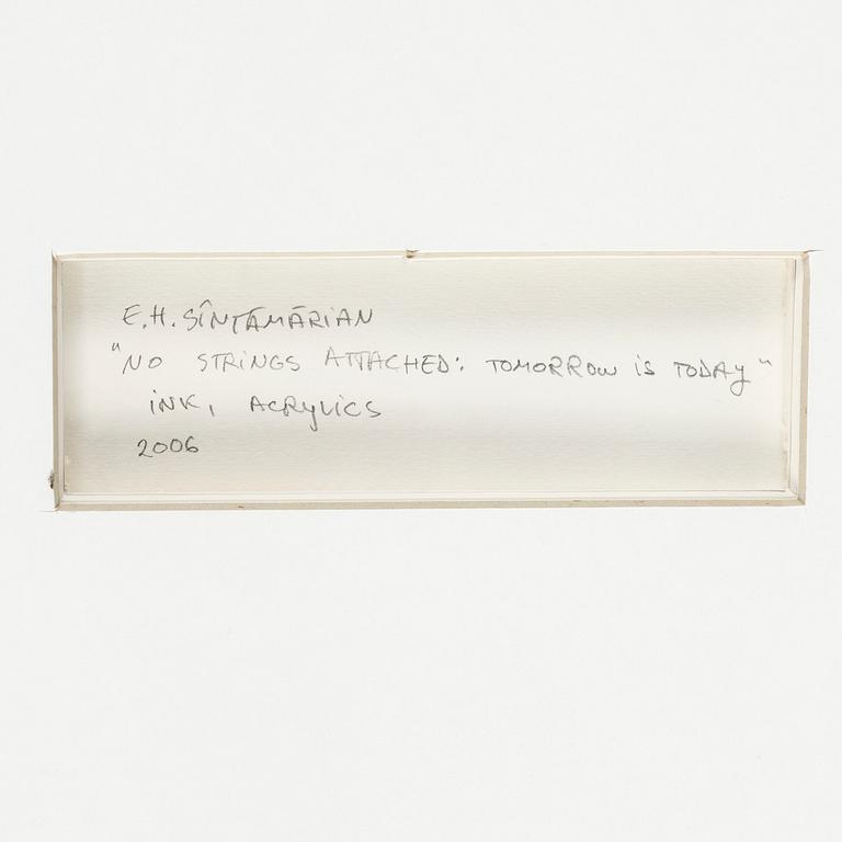 EMA HARRIS-SINTAMARIAN, akrylic and ink on paper, signed and dated 2006.