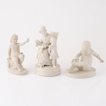 A group of three figurines, Gustafsberg, early 20th Century.
