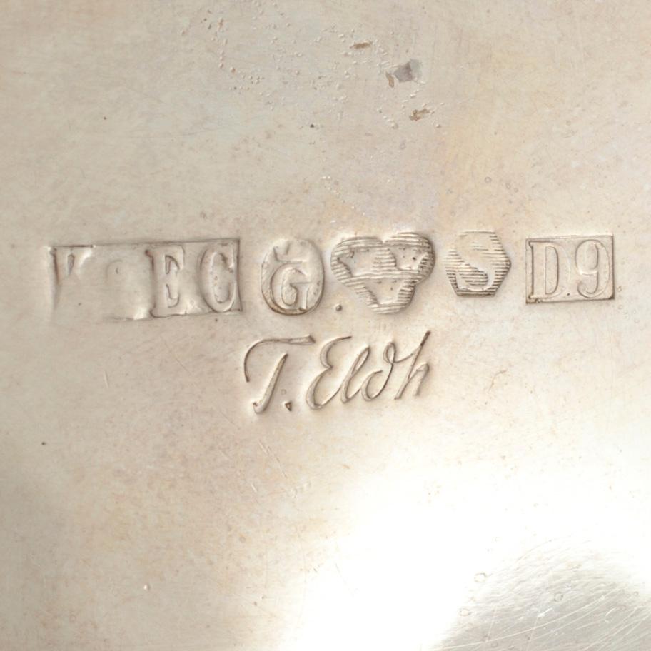 KAFFESERVIS, 3 delar, silver design Tore Eld, Göteborg 1954. vikt 983 g.