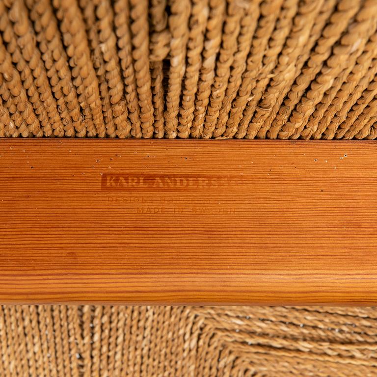 Børge Mogensen, Chairs 4 pcs. "Asserbo", Karl Andersson and Sons, second half of the 20th century.
