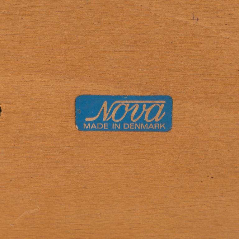Four 60s "Nova" dining chairs from Denmark.