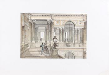 PARTI GRAFIK, ca 30 st, bla Mankell och Billmarck, 1800-tal.
