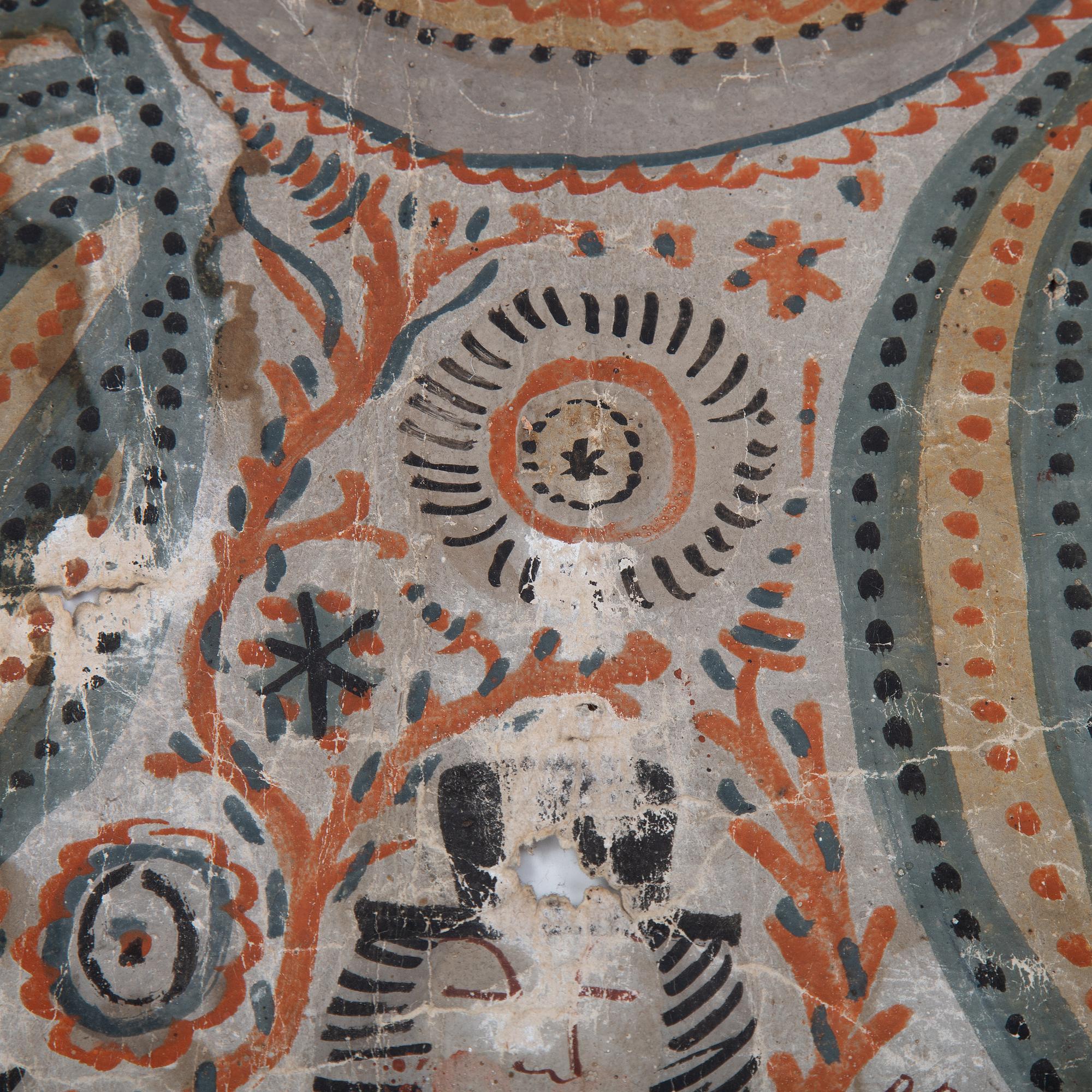 A south swedish folk art painting early 19th Century.