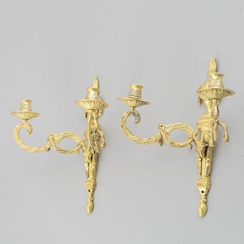 A pair of early 20th century Louis XVI-style wall sconces.