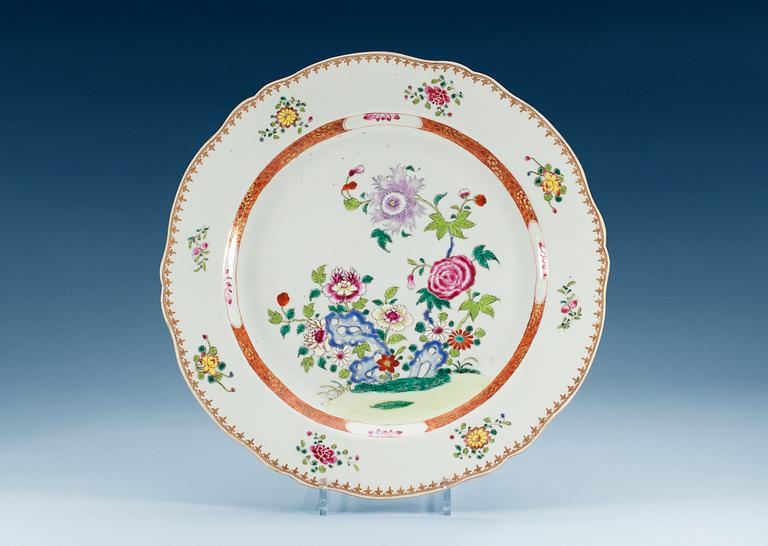 FAT, kompaniporslin. Qing dynastin, Qianlong (1736-95).
