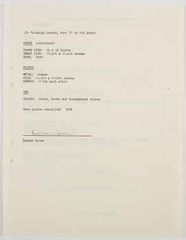 Pat Steir, Portfolio "Drawing lesson Part I - Line".
