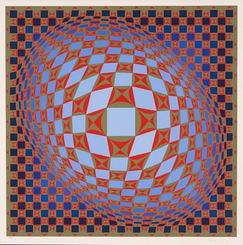 Victor Vasarely, serigrafi, signerad och numrerad 72/275.