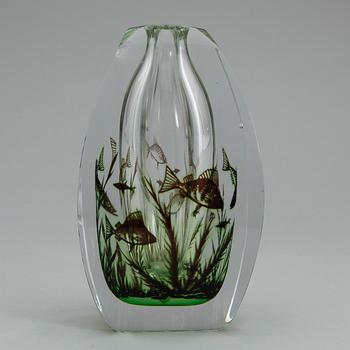 VAS, glas, "fiskgraal" Edward Hald, Orrefors.