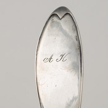 A Swedish Silver Serving Spoon and Soup Ladle, Norrköping, first half of the 20th century.