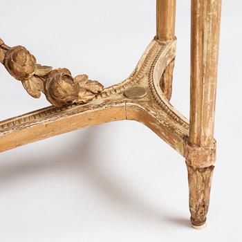 A Gustavian console table.