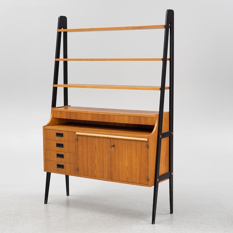 A teak-veneered bookcase , AB Svenska Ramfabriken, Malmbäck, Sweden, 1950's.