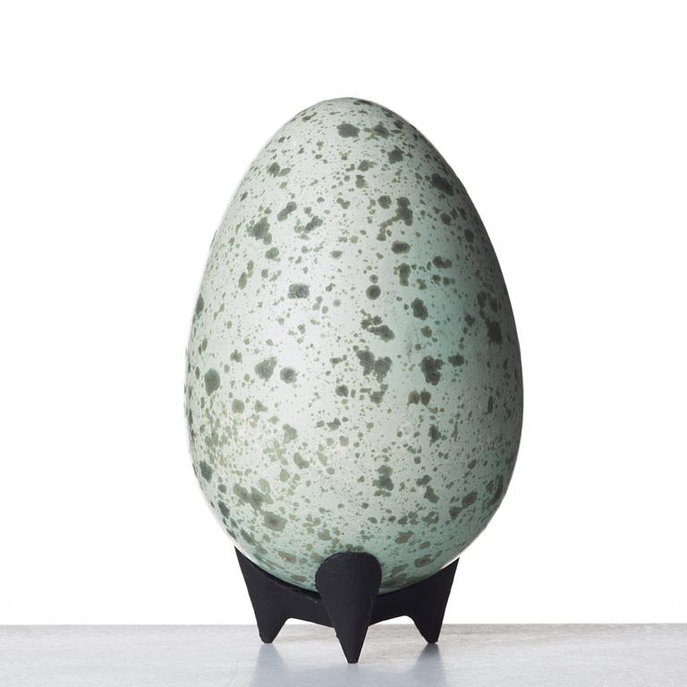 Hans Hedberg, a faience sculture of an egg, Biot, France.