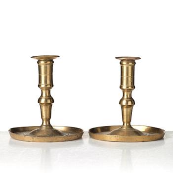 Two Gustavian late 18th century candlesticks, Kungl. Husgerådskammaren.