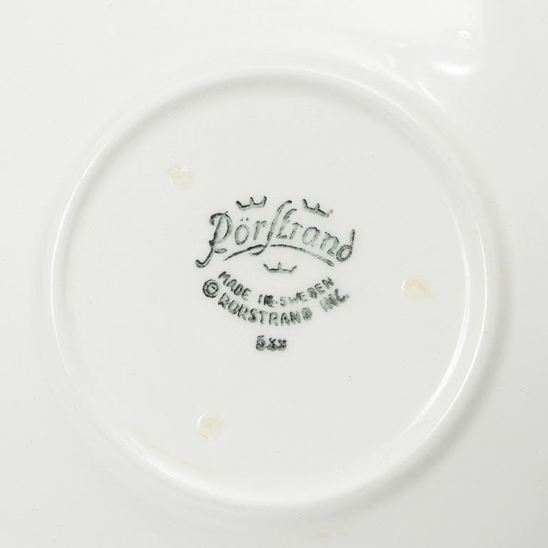 Hertha Bengtson, A 92-piece dinner service, 'Blå eld', Rörstrand, Sweden.