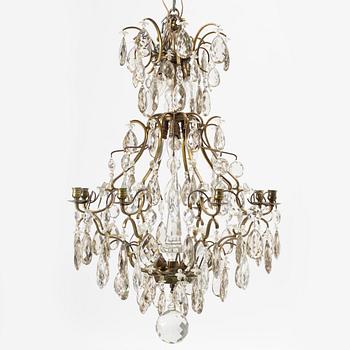 A Rococ-style chandelier, 20th century.