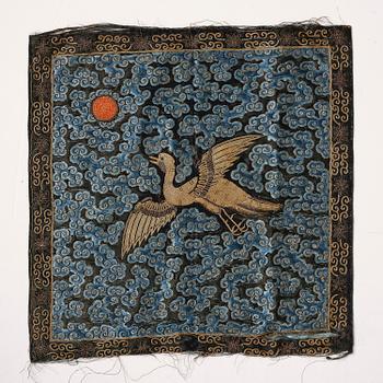 A group of six 'Buzi', Qing dynasty, 19th century.
