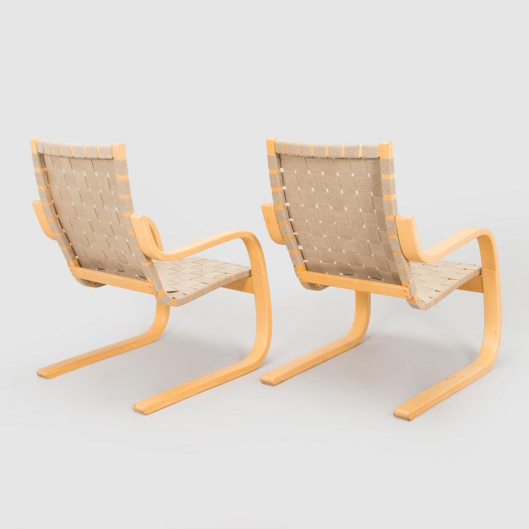 Alvar Aalto, Fåtöljer ett par, modell 406 för Artek 1970-tal.