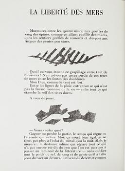 DERRIÈRE LE MIROIR, second edition,"Sur quatre murs", No. 36-37-38, 1951.