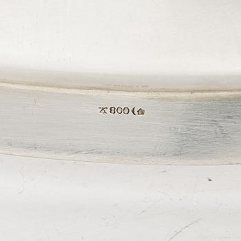 Tray, silver, Germany, 20th century.
