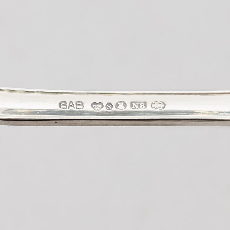 A 72-piece silver flatware set, model "Svensk", GAB, Sweden, 1938-67.