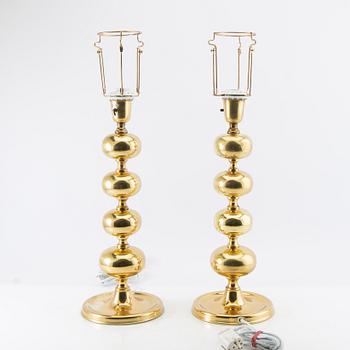 Table lamps a pair Nafa late 20th century.