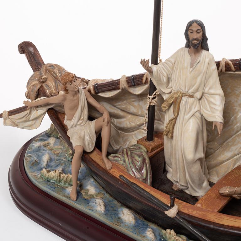 Salvador Furió, figurine, "Jesus in the Tiberiades", Lladró, Spain, 1984-2016.