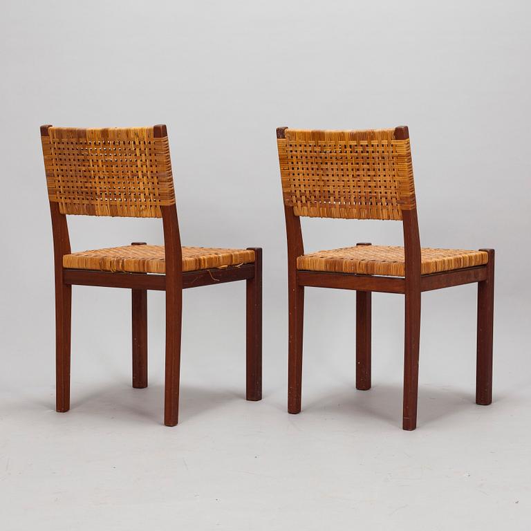 Aino Aalto, tuoleja, 4 kpl, malli 615, Artek 1900-luvun puoliväli.