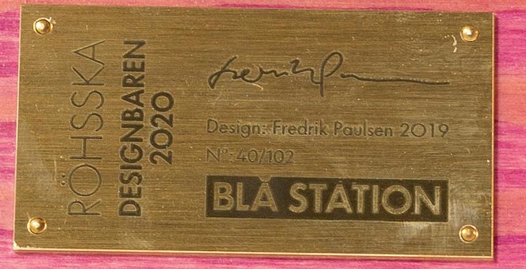 FREDRIK PAULSEN, "Röhsska"Designbaren, chair, Blå Station 2020, Chair 40/102.